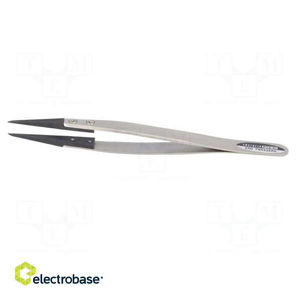 Tweezers | Tip width: 0.5mm | Blade tip shape: sharp | ESD фото 3