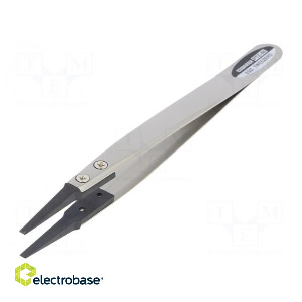 Tweezers | Tip width: 2.3mm | Blade tip shape: squared | ESD paveikslėlis 1