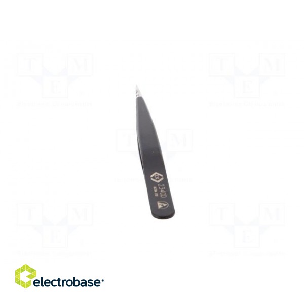 Tweezers | Blade tip shape: sharp | Tweezers len: 110mm | ESD image 5