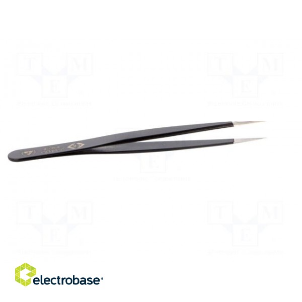 Tweezers | Blade tip shape: sharp | Tweezers len: 110mm | ESD paveikslėlis 7