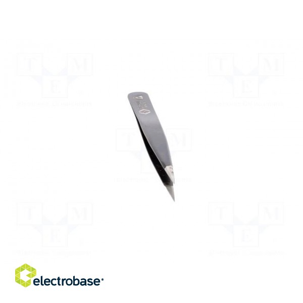 Tweezers | Blade tip shape: sharp | Tweezers len: 110mm | ESD image 9
