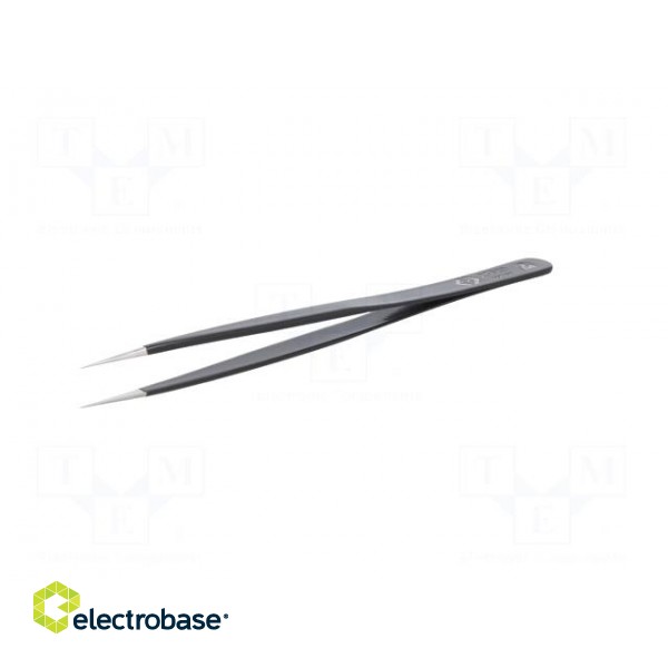 Tweezers | Blade tip shape: sharp | Tweezers len: 140mm | ESD image 2