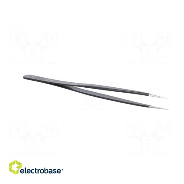 Tweezers | Blade tip shape: sharp | Tweezers len: 140mm | ESD image 8