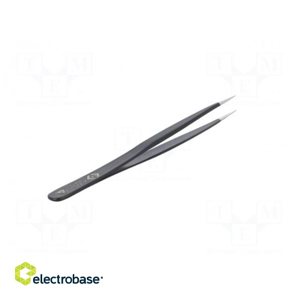 Tweezers | Blade tip shape: sharp | Tweezers len: 140mm | ESD image 6