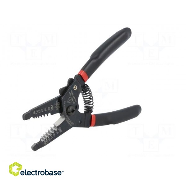 Stripping tool | 20AWG÷10AWG | 0.8÷2.6mm2 | Wire: round | 165mm image 2