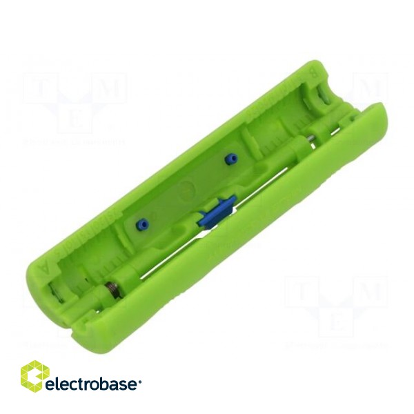 Stripping tool | 10mm2,16mm2 | Wire: coaxial | GREEN LINE image 2
