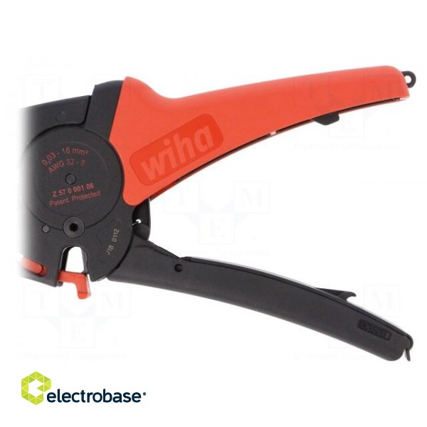 Stripping tool | Wire: round,flat | 32AWG÷5AWG | straight | 200mm image 3