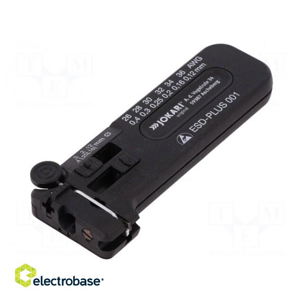 Stripping tool | Øcable: 0.12÷0.4mm | 26AWG÷36AWG | Wire: round | ESD image 1