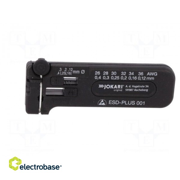 Stripping tool | Øcable: 0.12÷0.4mm | 26AWG÷36AWG | Wire: round | ESD фото 3