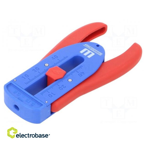 Stripping tool | Øcable: 0.12÷0.8mm | 36AWG÷20AWG | Wire: round