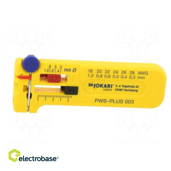 Stripping tool | Øcable: 0.3÷1mm | Wire: round | Tool length: 102mm image 3