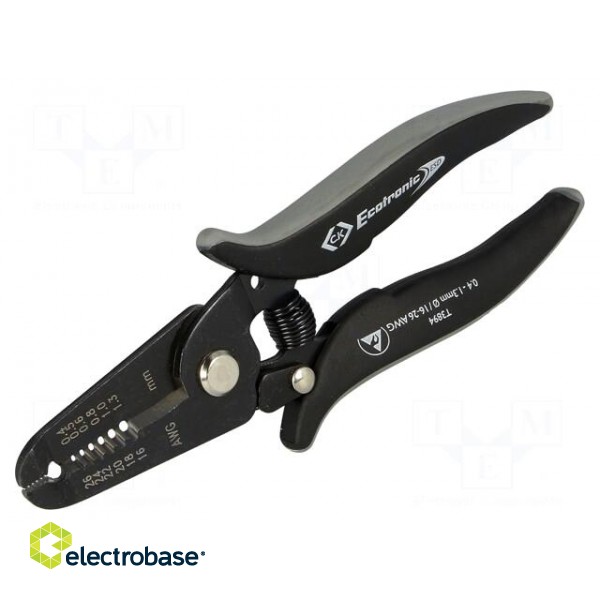 Stripping tool | Wire: round | 16AWG÷26AWG | Øcable: 0.4÷1.3mm | ESD image 1