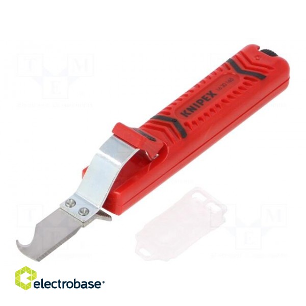 Stripping tool | Øcable: 4÷16mm | Wire: round | Tool length: 165mm image 1