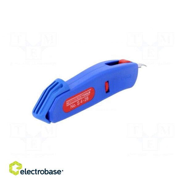 Stripping tool | Øcable: 4÷28mm | Wire: round | Tool length: 145mm image 2