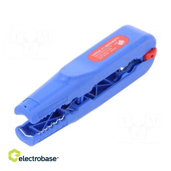 Stripping tool | Øcable: 8÷13mm | 20AWG÷10AWG | 0.5÷6mm2 | Wire: round image 1
