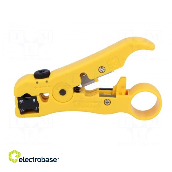 Stripping tool | Wire: coaxial,round,flat | Length: 125mm image 3