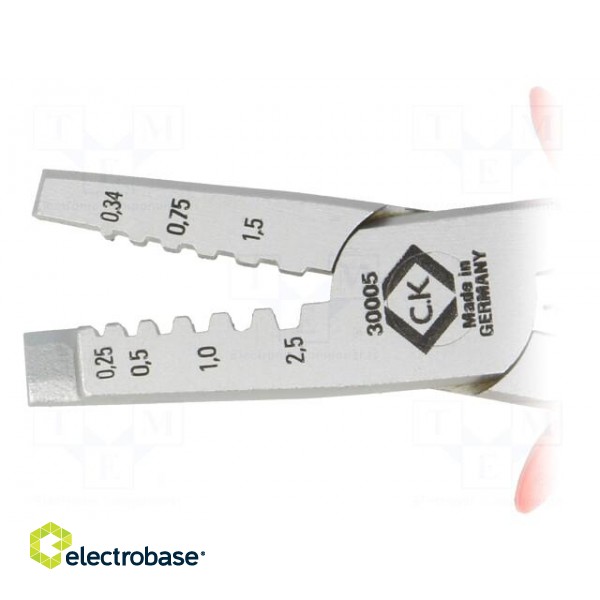 Tool: for crimping | insulated solder sleeves | 0.25÷2.5mm2 image 5