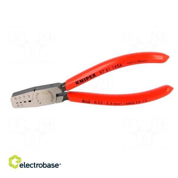 Tool: for crimping | insulated solder sleeves | 0,25÷2,5mm2 paveikslėlis 3
