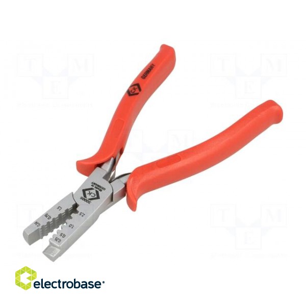 Tool: for crimping | insulated solder sleeves | 0.25÷2.5mm2 image 1