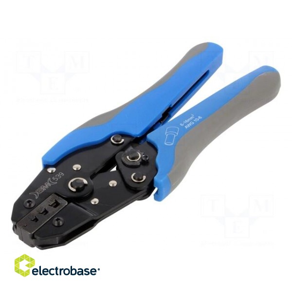 Tool: for crimping | insulated terminals | 6÷16mm2 image 1