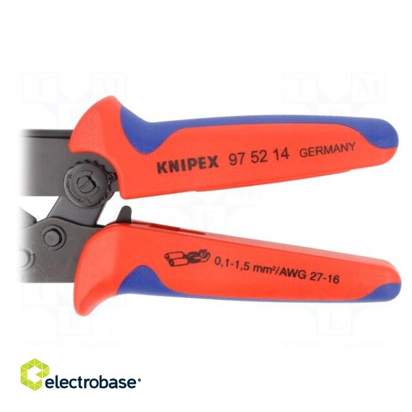 Tool: for crimping | non-insulated terminals | 0.1÷1.5mm2 image 5