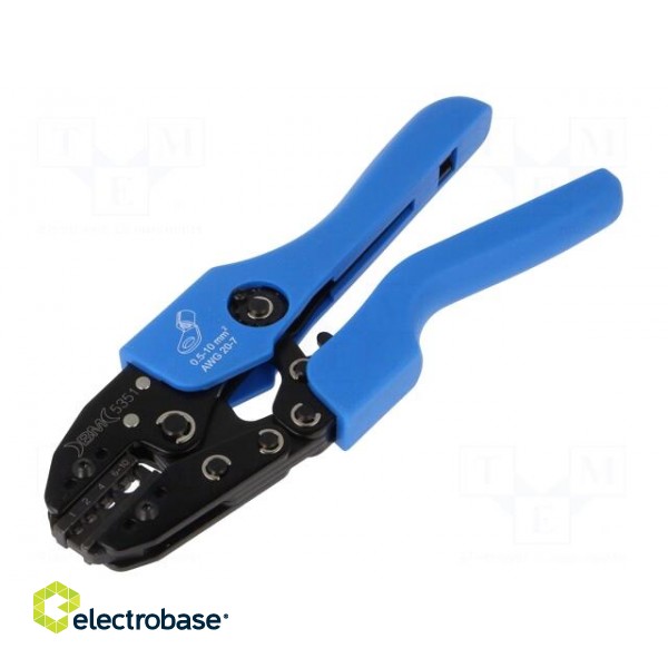 Tool: for crimping | non-insulated terminals | 0.5÷10mm2 image 1
