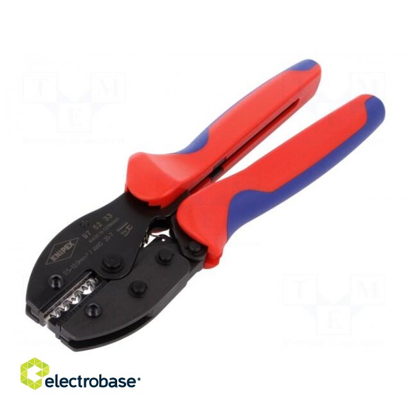 Tool: for crimping | non-insulated terminals | 0.5÷10mm2 | 220mm фото 1
