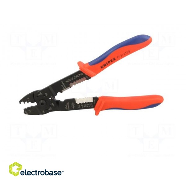 Tool: for crimping | non-insulated terminals,wire cutting | 230mm фото 6