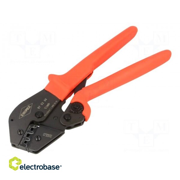 Tool: for crimping | non-insulated terminals | 0.5÷6mm2 фото 1