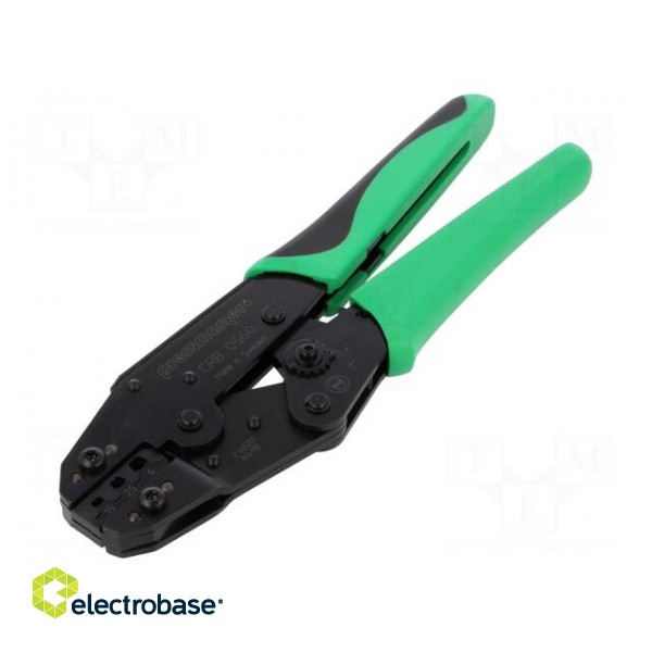 Tool: for crimping | non-insulated terminals | 0.5÷6mm2 фото 1