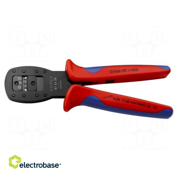 Tool: for crimping | terminals D-Sub connectors | 0.03÷0.56mm2