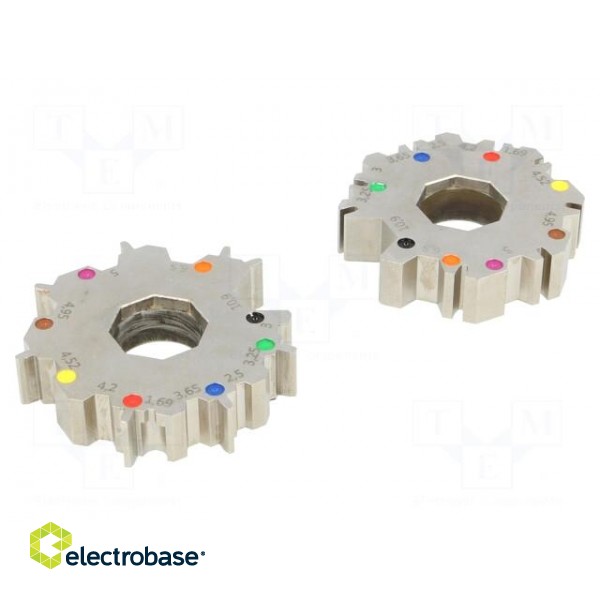 Spare part: crimping jaws for coaxial/RF connectors | steel image 1