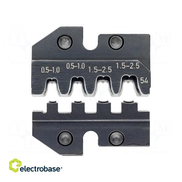 Crimping jaws | For JPT connectors,modular plugs 0,5-2,5mm2