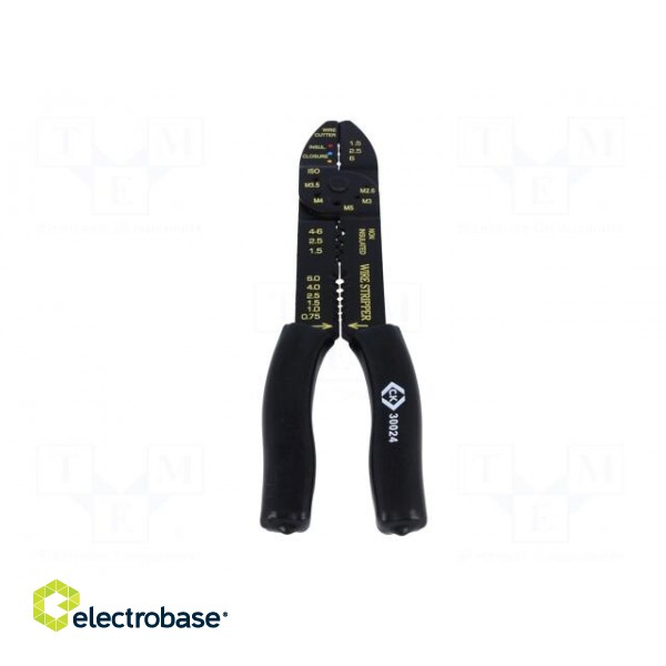 Tool: multifunction wire stripper and crimp tool | Wire: round image 5