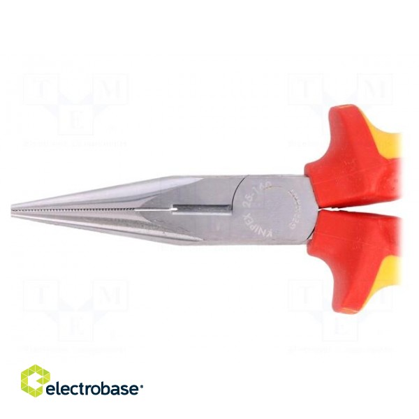 Pliers | insulated,cutting,half-rounded nose | 160mm image 2
