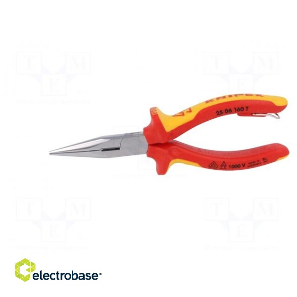 Pliers | insulated,cutting,half-rounded nose | 160mm paveikslėlis 6