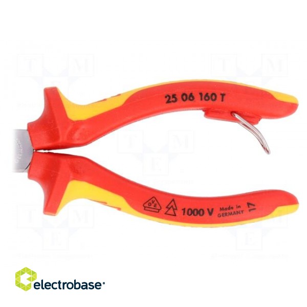 Pliers | insulated,cutting,half-rounded nose | 160mm image 4