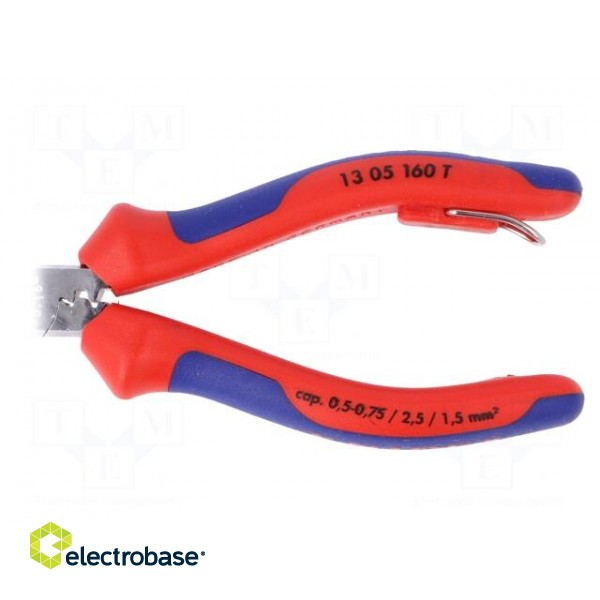 Pliers | for gripping and cutting,for wire stripping | 160mm paveikslėlis 2