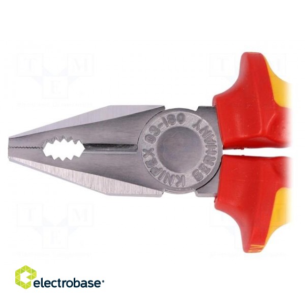 Pliers | insulated,universal | for working at height | 180mm image 3