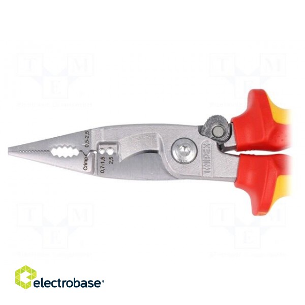 Pliers | insulated,universal | for working at height | 200mm | 1kVAC image 2