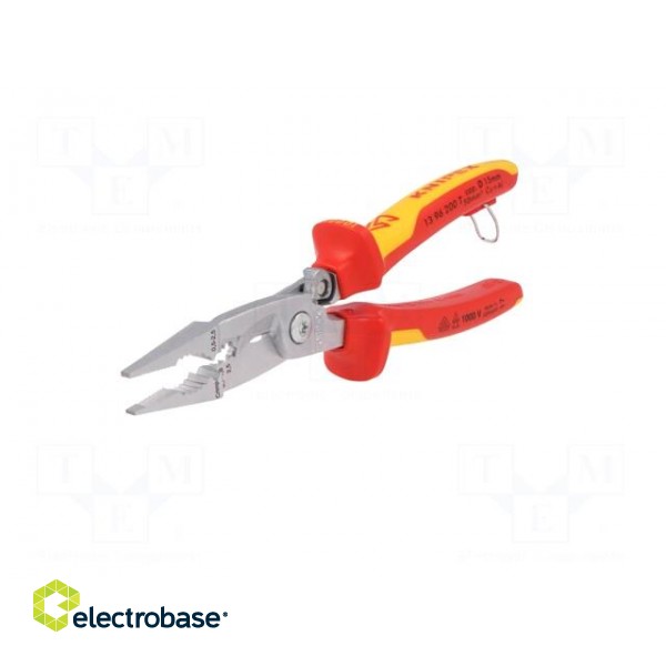 Pliers | insulated,universal | for working at height | 200mm | 1kVAC фото 5