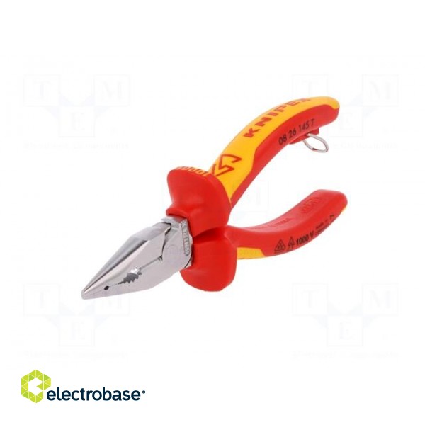 Pliers | insulated,universal,elongated | 145mm | hardened steel image 5