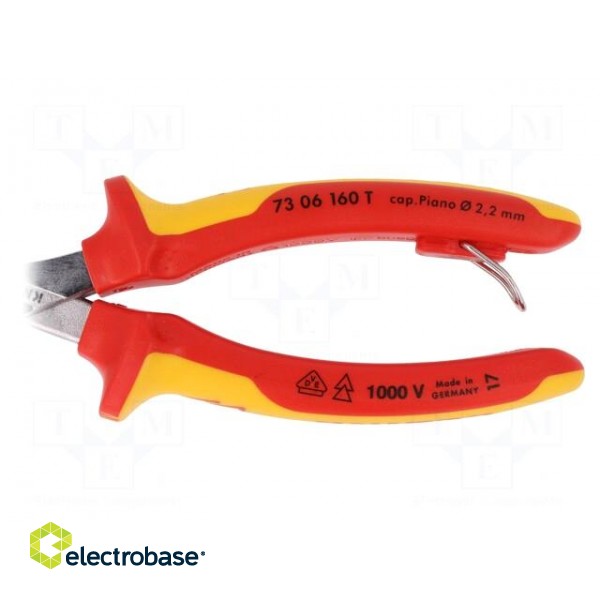 Pliers | insulated,side,cutting | for working at height | 160mm image 2