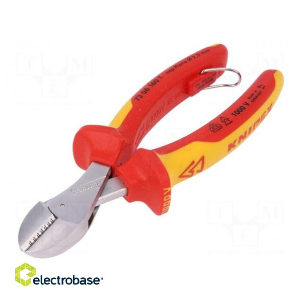 Pliers | insulated,side,cutting | for working at height | 160mm image 1