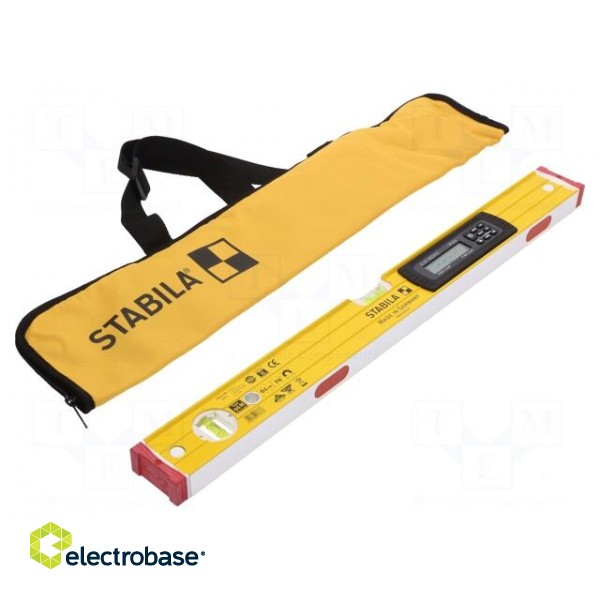 Electronic level | L: 0.61m | IP65 | Kit: carrying case image 1