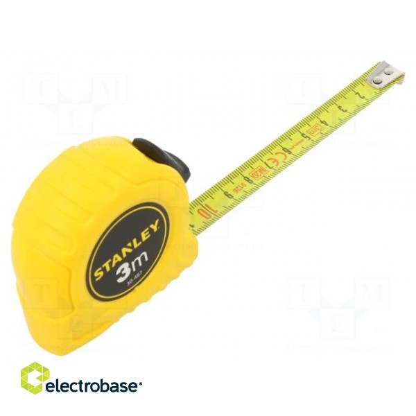 Measuring tape | L: 3m | Width: 12.7mm | Enclos.mat: plastic | Class: II image 1