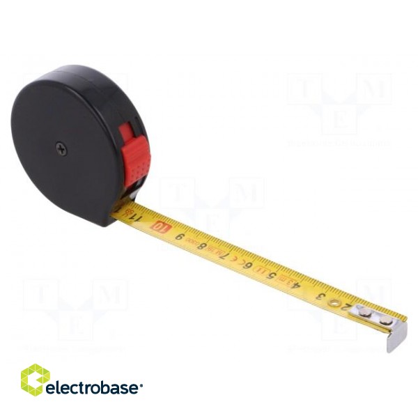 Measuring tape | L: 3m | Width: 13mm | Enclos.mat: ABS paveikslėlis 1