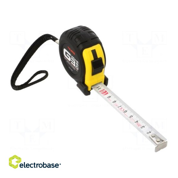 Measuring tape | L: 3m | Width: 16mm | Enclos.mat: ABS | Class: II