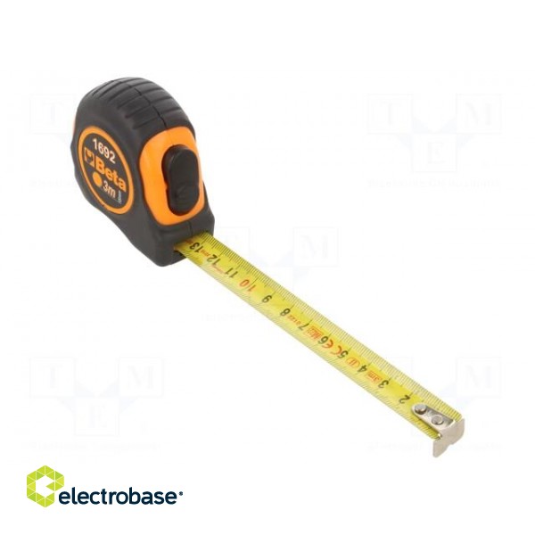 Measuring tape | L: 3m | Width: 16mm | Enclos.mat: ABS | Class: II image 1