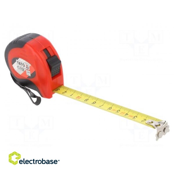 Measuring tape | L: 3m | Width: 16mm | Enclos.mat: ABS | Class: II image 1